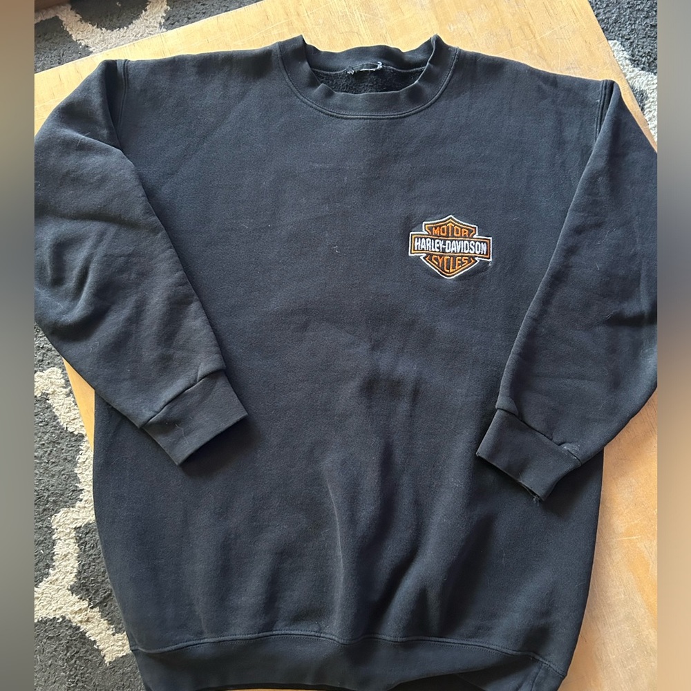 Harley Davidson crewneck sweater embroidered
